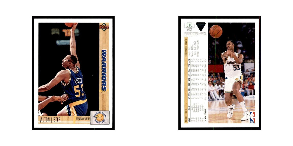 1991 Upper Deck Alton Lister Basketball Cards #316