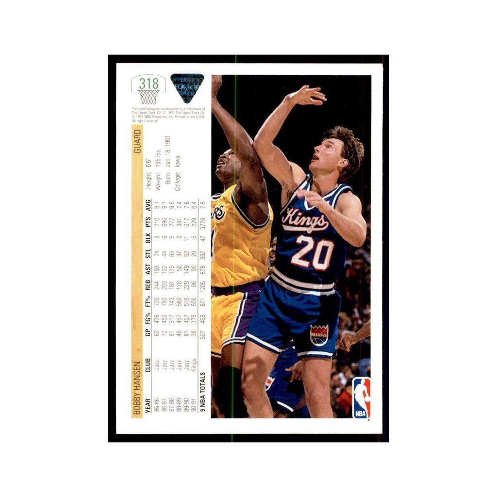 1991 Upper Deck Bobby Hansen Basketball Cards #318