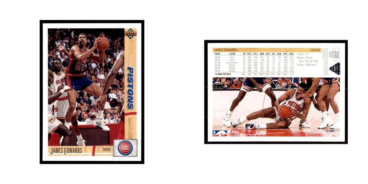 1991 Upper Deck James Edwards Basketball Cards #338