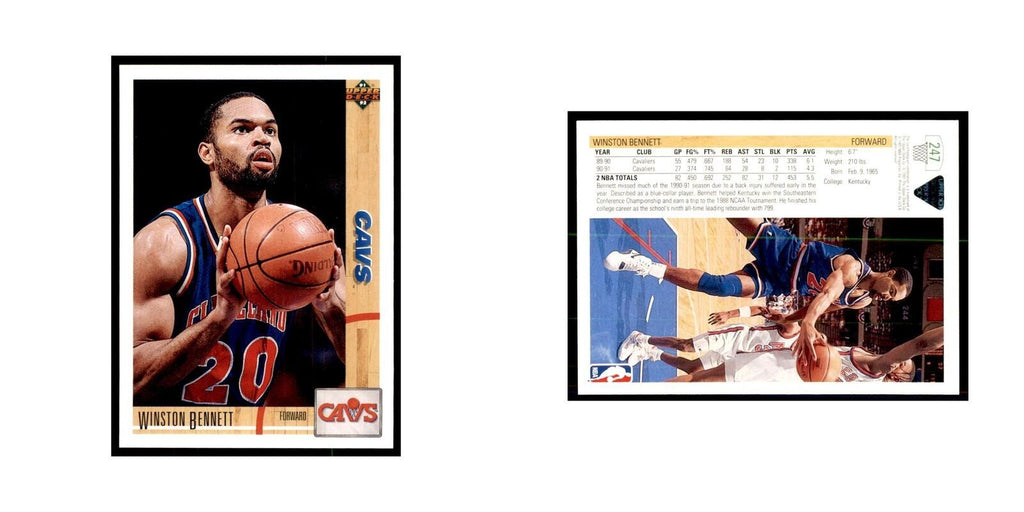 1991 Upper Deck Winston Bennett Basketball Cards #247