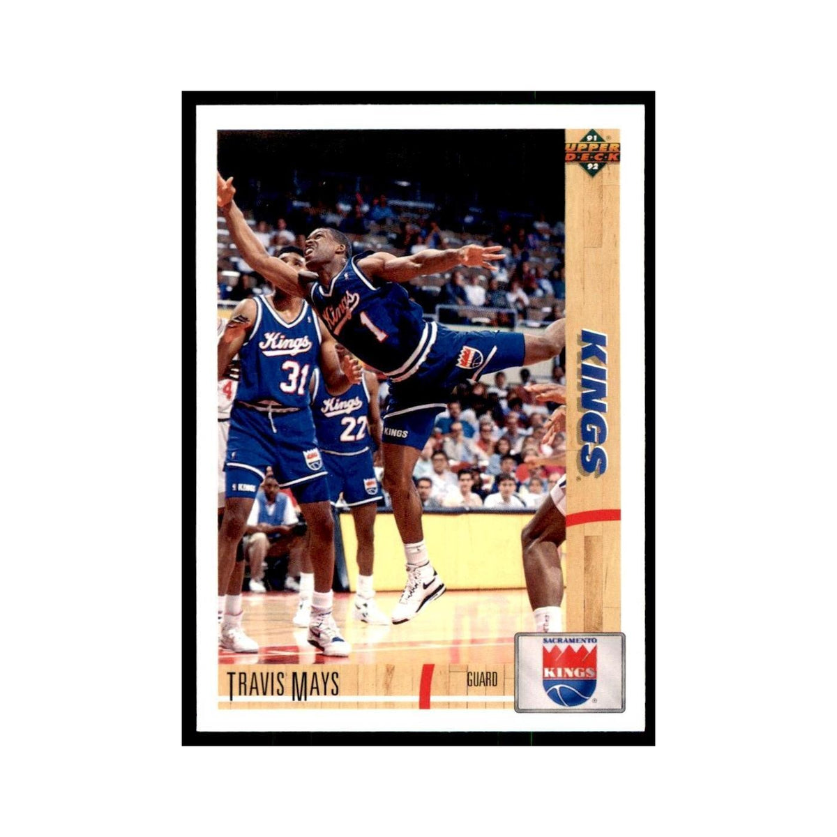 1991 Upper Deck Travis Mays Basketball Cards #331