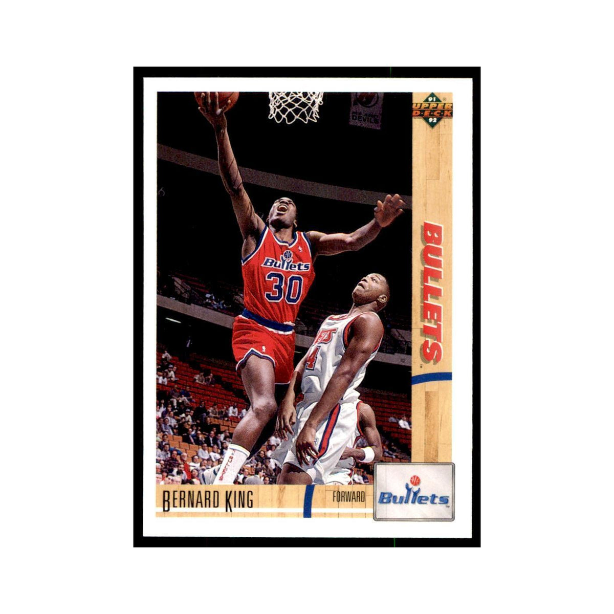 1991 Upper Deck Bernard King Basketball Cards #365