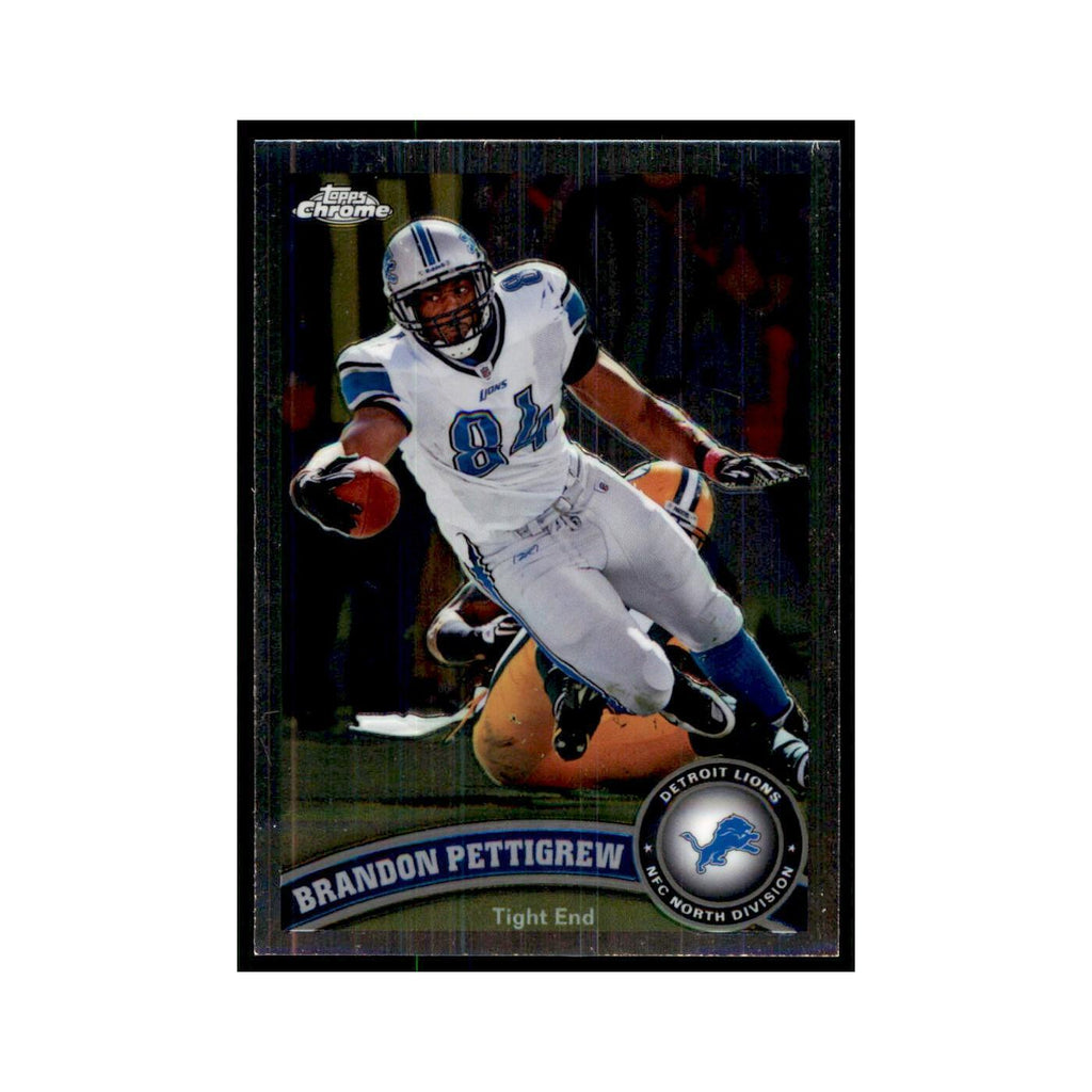 2011 Topps Chrome Brandon Pettigrew Football Cards #49