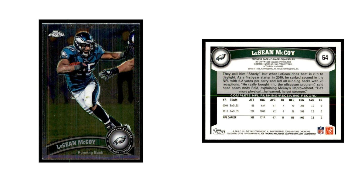 2011 Topps Chrome LeSean McCoy Football Cards #64