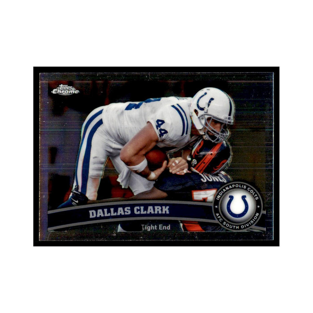2011 Topps Chrome Dallas Clark Football Cards #105