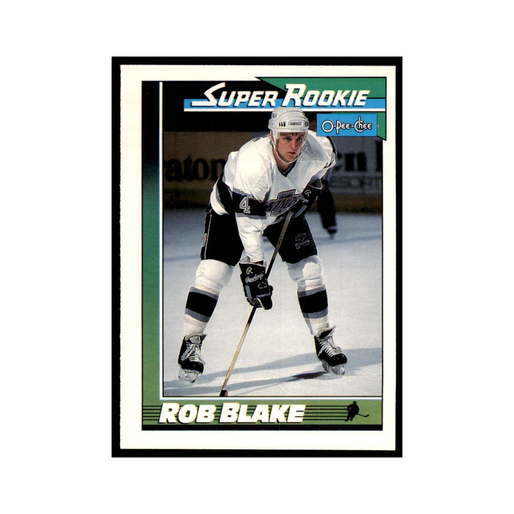 Rob Blake 1991 O-Pee-Chee #6 Los Angeles Kings Hockey Card NM