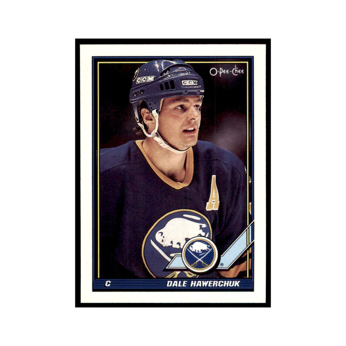 Dale Hawerchuk 1991 O-Pee-Chee #65 Buffalo Sabres Hockey Card NM