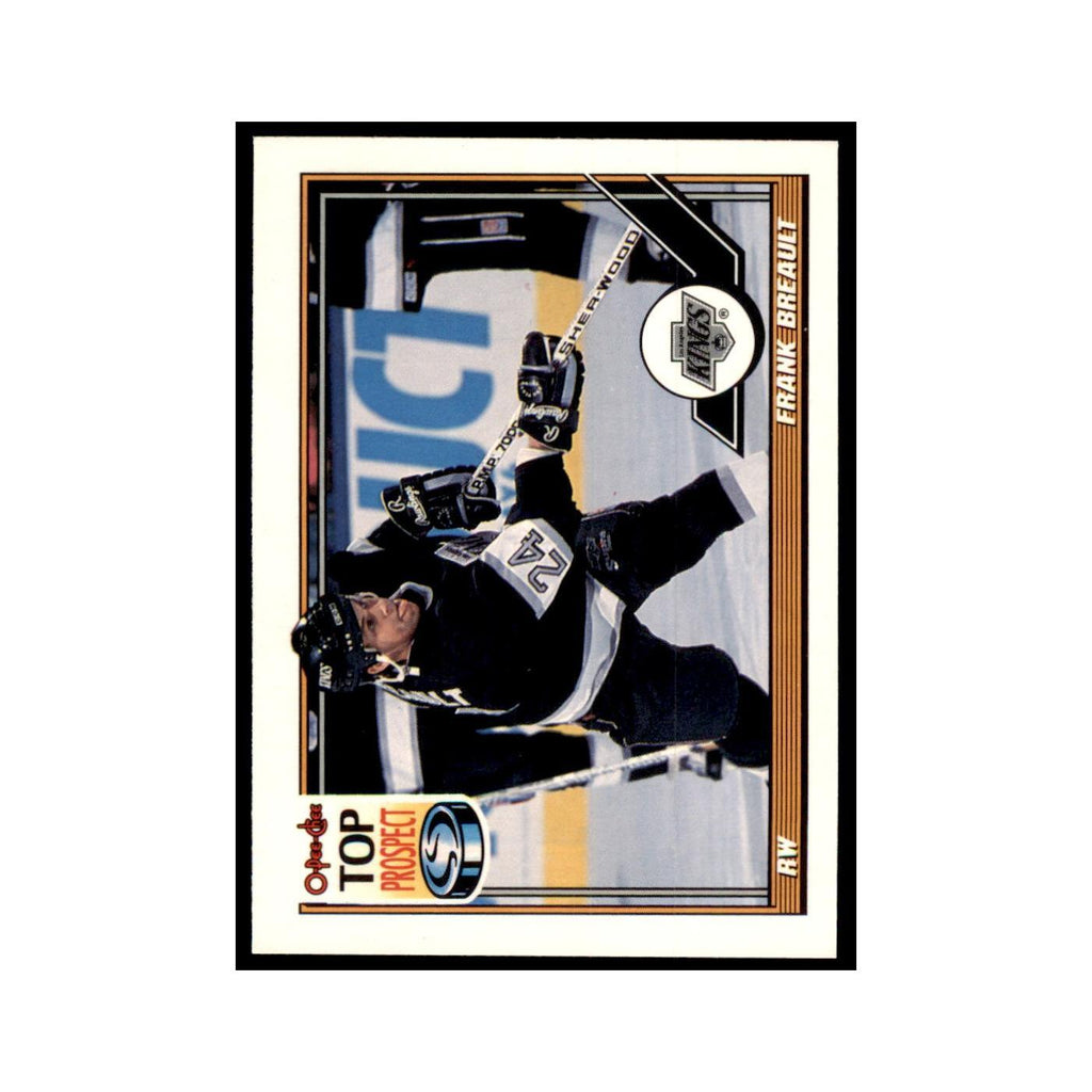 Frank Breault 1991 O-Pee-Chee #496 Los Angeles Kings Hockey Card NM