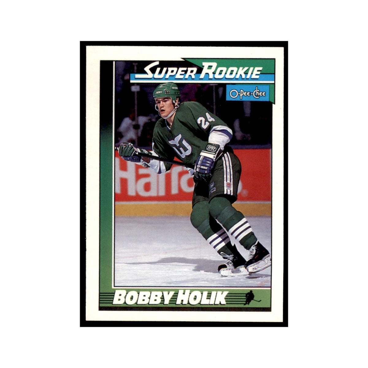 Bobby Holik 1991 O-Pee-Chee #7 Hartford Whalers Hockey Card NM