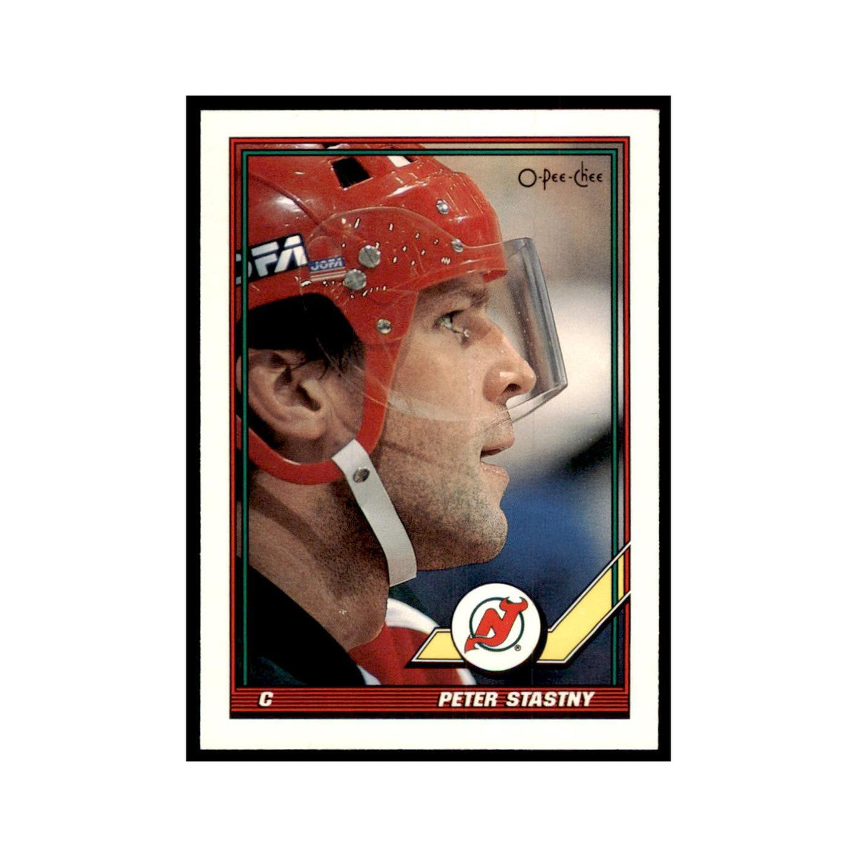 Peter Stastny 1991 O-Pee-Chee #275 New Jersey Devils Hockey Card NM