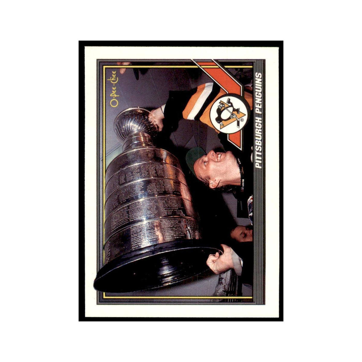 Pittsburgh Penguins 1991 O-Pee-Chee #372 Pittsburgh Penguins Hockey Card NM