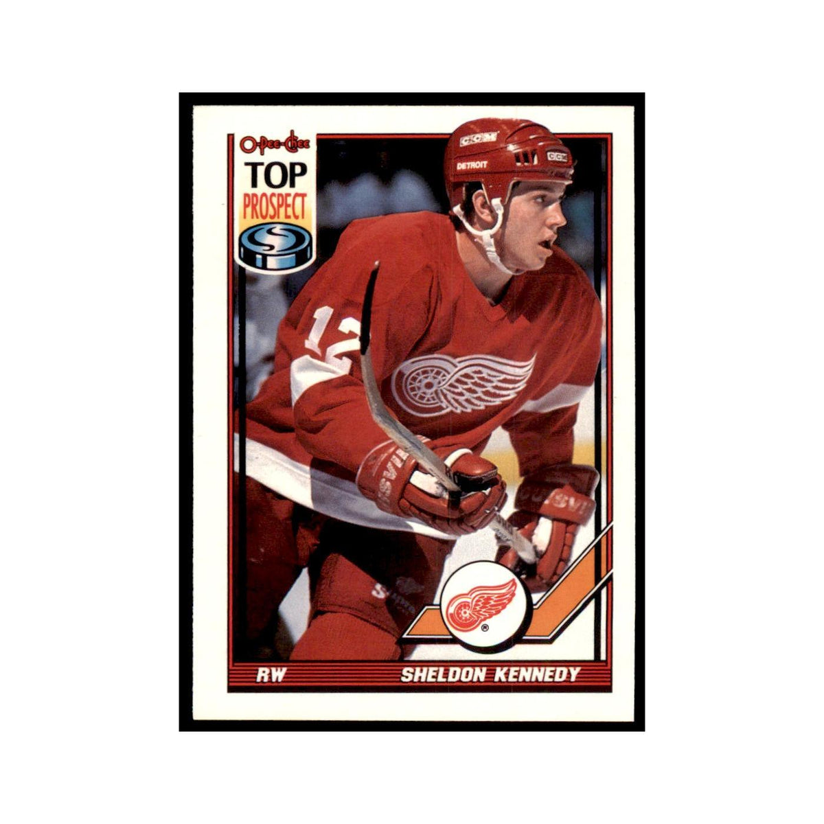 Sheldon Kennedy 1991 O-Pee-Chee #317 Detroit Red Wings Hockey Card NM