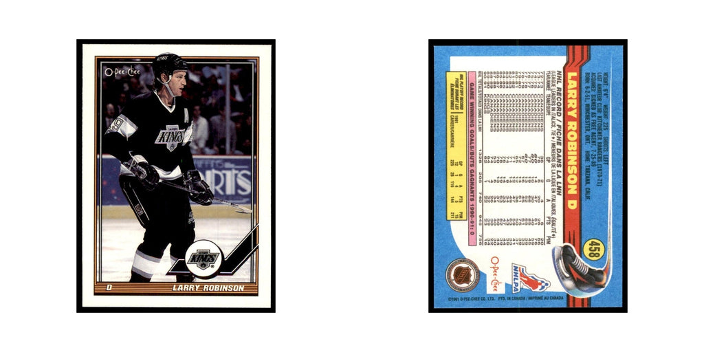 Larry Robinson 1991 O-Pee-Chee #458 Los Angeles Kings Hockey Card NM