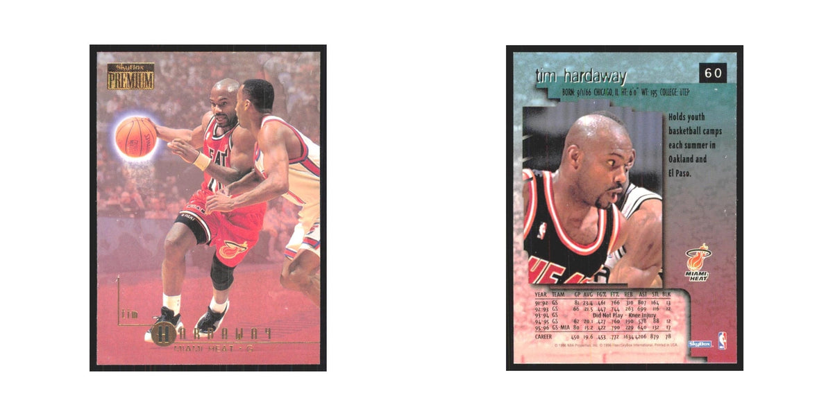 Tim Hardaway 1996 SkyBox Premium #60 Miami Heat Basketball Card NM
