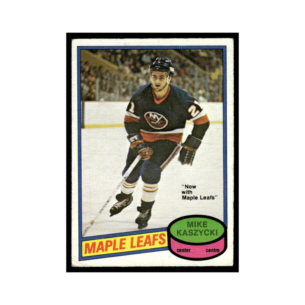 Mike Kaszycki 1980 O-Pee-Chee #371 Toronto Maple Leafs Hockey Card VG