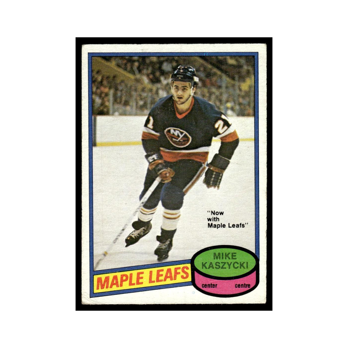 Mike Kaszycki 1980 O-Pee-Chee #371 Toronto Maple Leafs Hockey Card VG