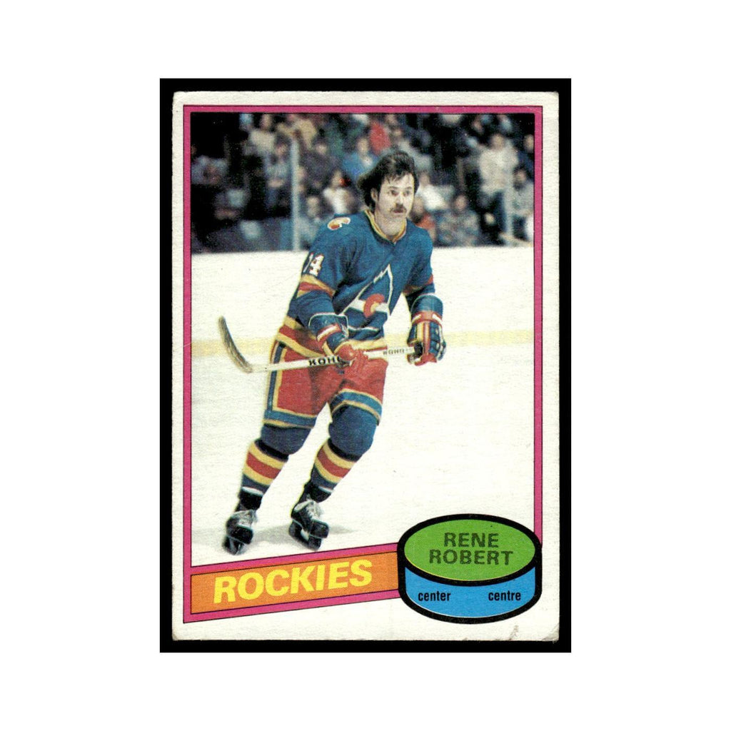 Rene Robert 1980 O-Pee-Chee #239 Colorado Rockies Hockey Card VG