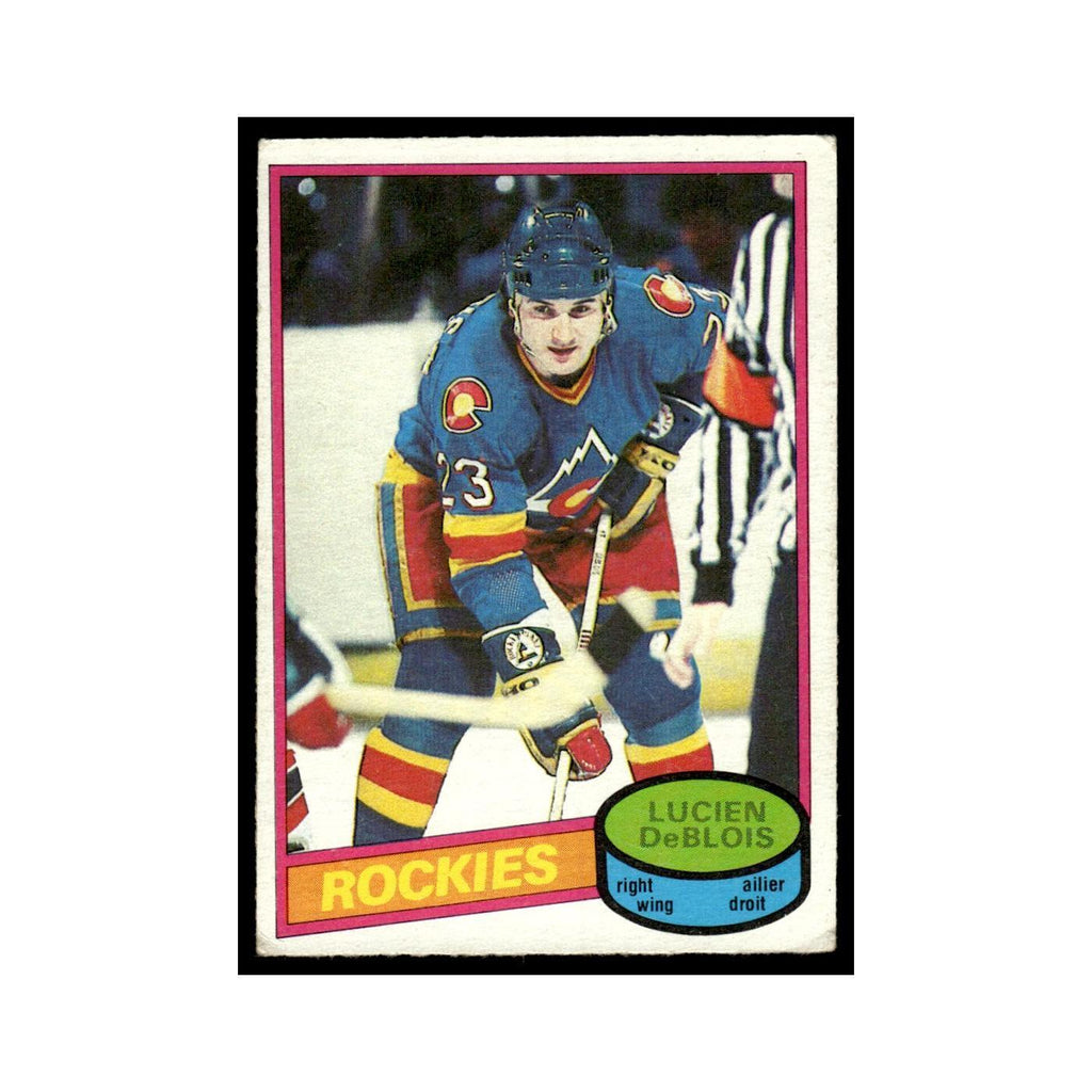 Lucien DeBlois 1980 O-Pee-Chee #146 Colorado Rockies Hockey Card VG