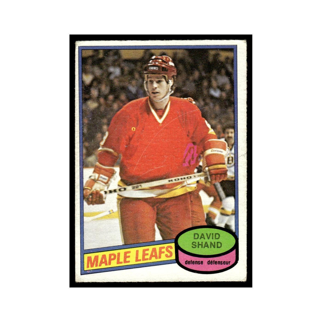 David Shand 1980 O-Pee-Chee #282 Toronto Maple Leafs Hockey Card VG