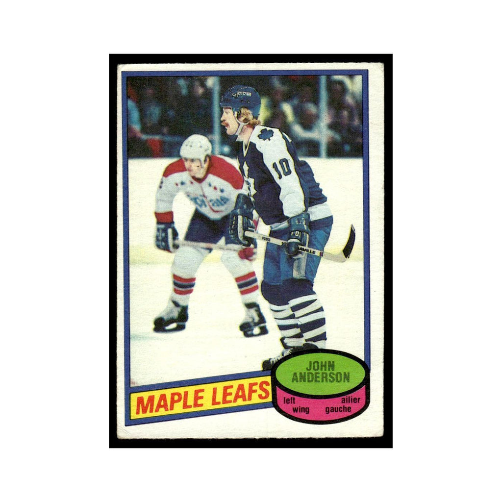 John Anderson Rookie 1980 O-Pee-Chee #79 Toronto Maple Leafs Hockey Card VG