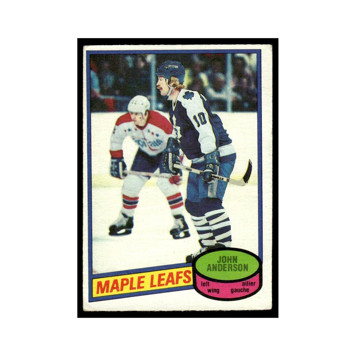 John Anderson Rookie 1980 O-Pee-Chee #79 Toronto Maple Leafs Hockey Card VG