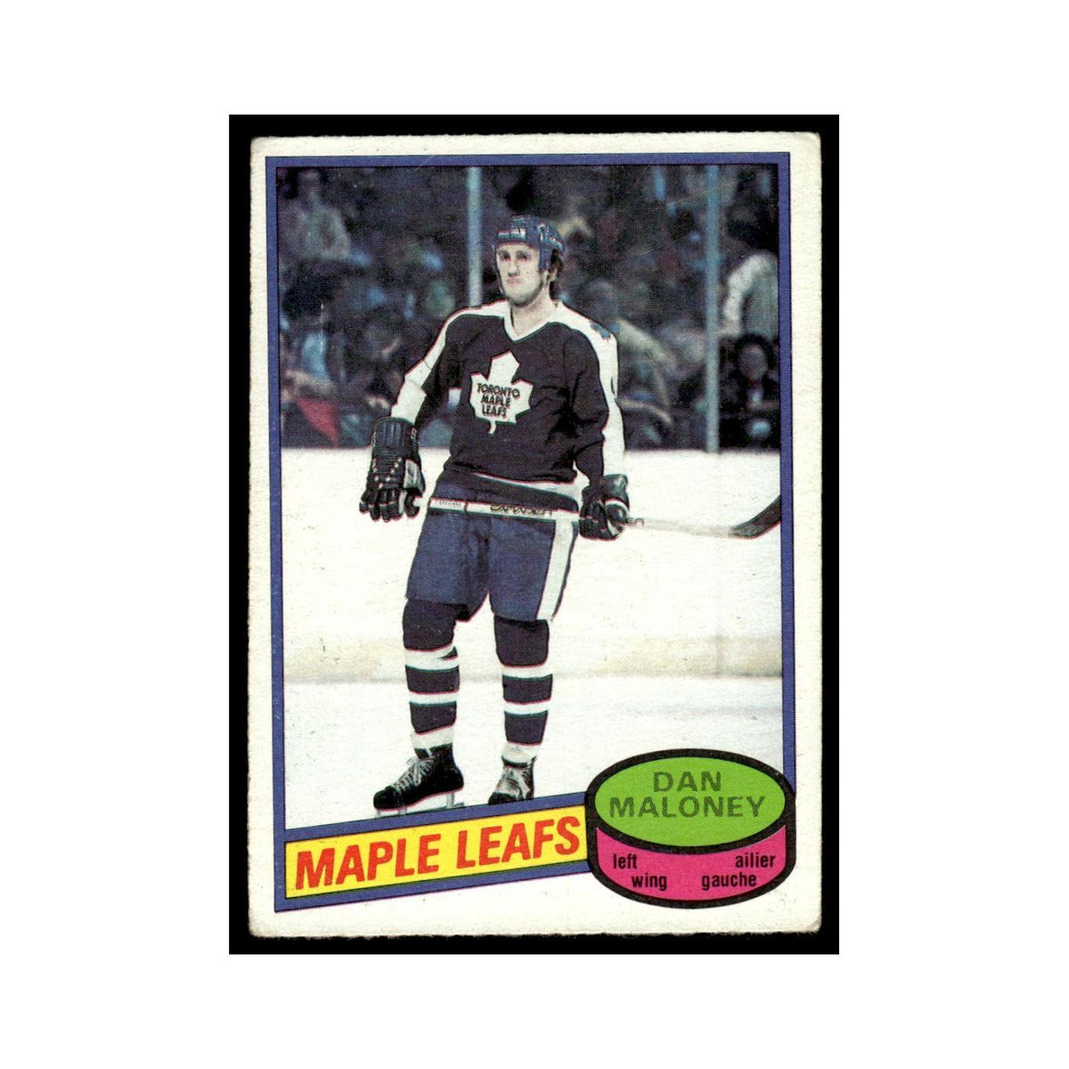 Dan Maloney 1980 O-Pee-Chee #118 Toronto Maple Leafs Hockey Card VG