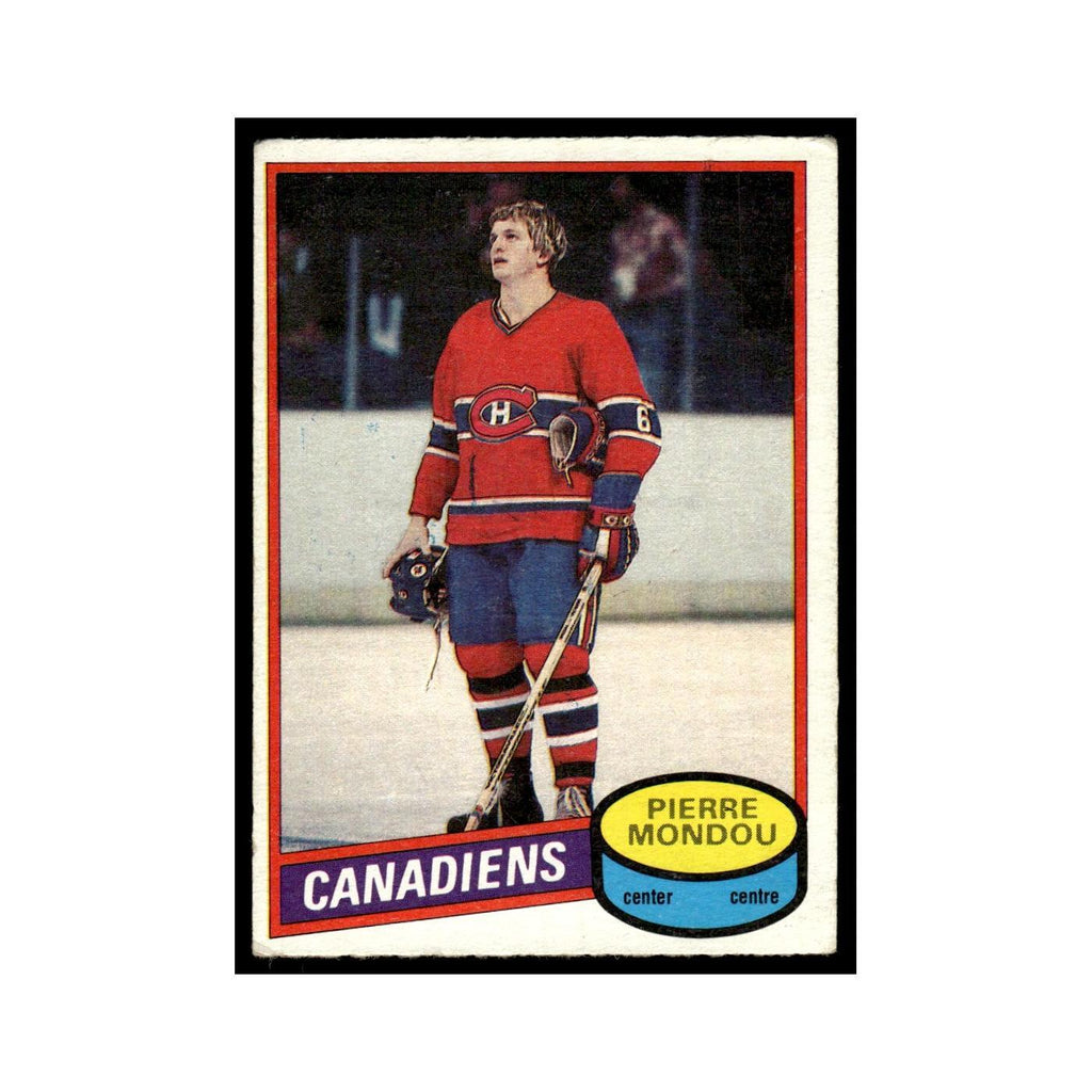 Pierre Mondou 1980 O-Pee-Chee #42 Montreal Canadiens Hockey Card VG