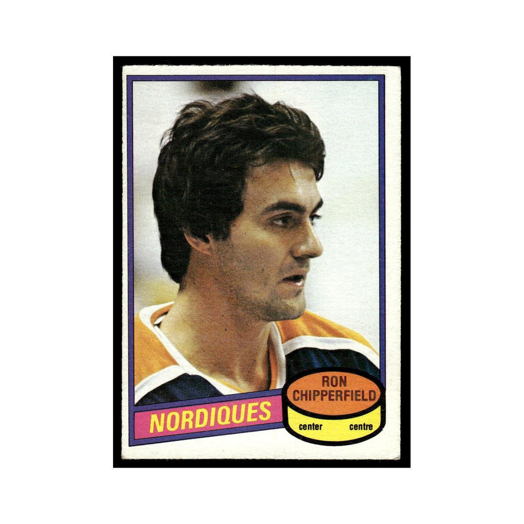 Ron Chipperfield 1980 O-Pee-Chee #280 Quebec Nordiques Hockey Card VG