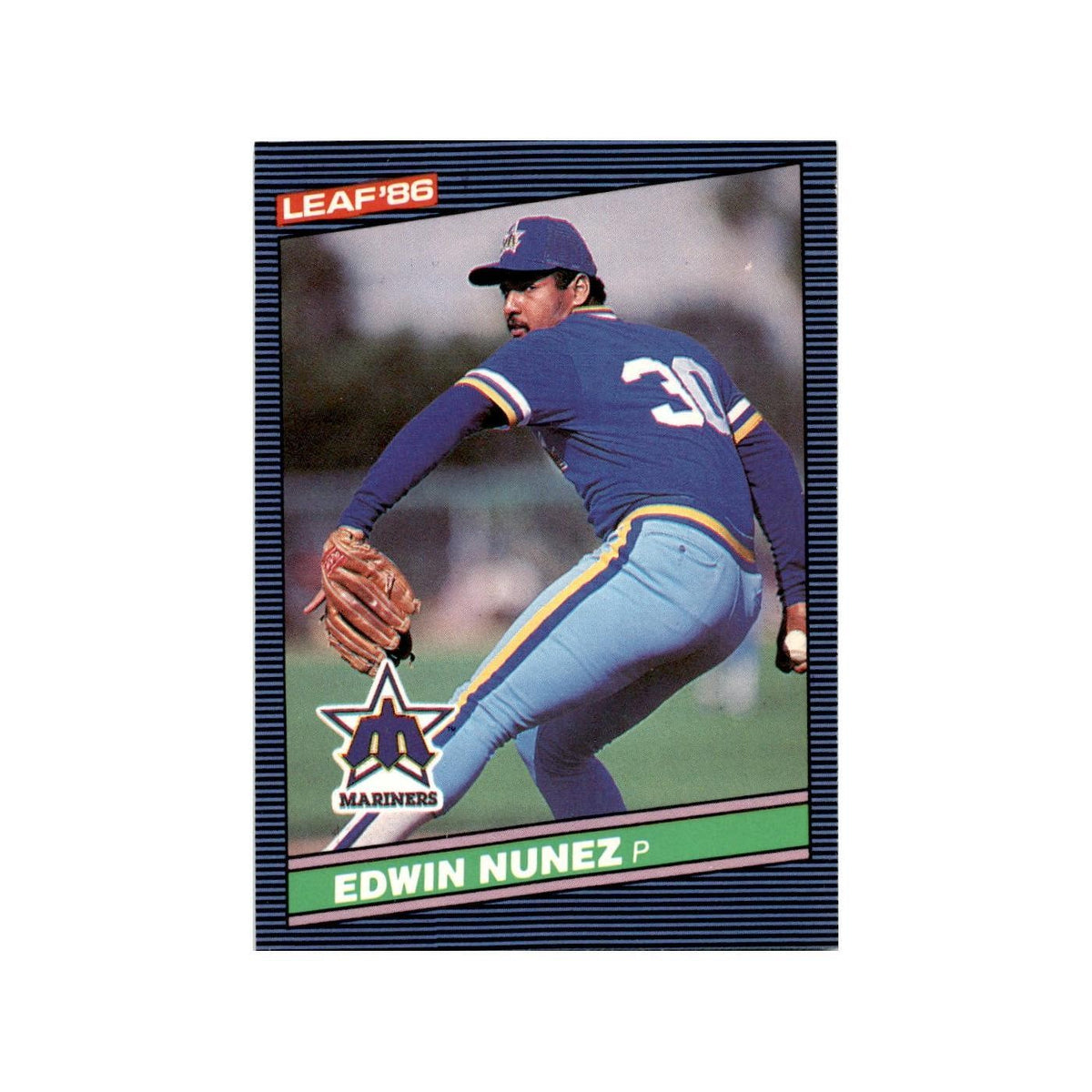 Edwin Nunez 1986 Leaf #66 Seattle Mariners Baseball Card NM