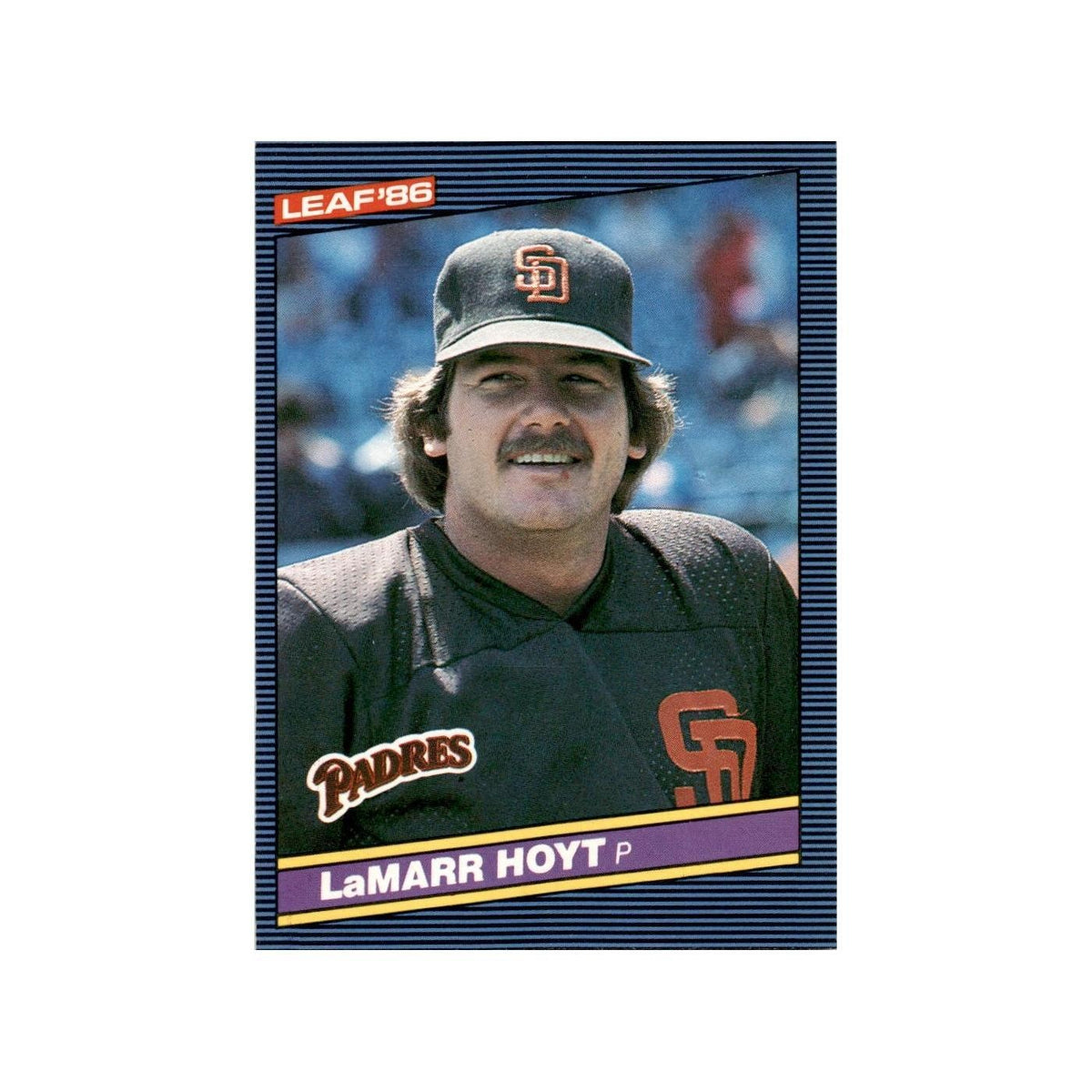 LaMarr Hoyt 1986 Leaf #61 San Diego Padres Baseball Card NM