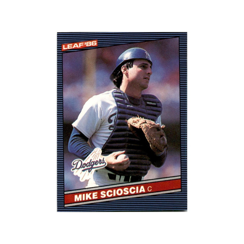 Mike Scioscia 1986 Leaf #87 Los Angeles Dodgers Baseball Card NM