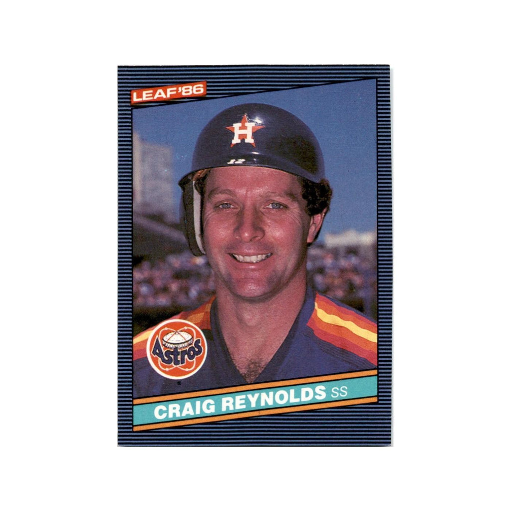 Craig Reynolds 1986 Leaf #107 Houston Astros Baseball Card NM