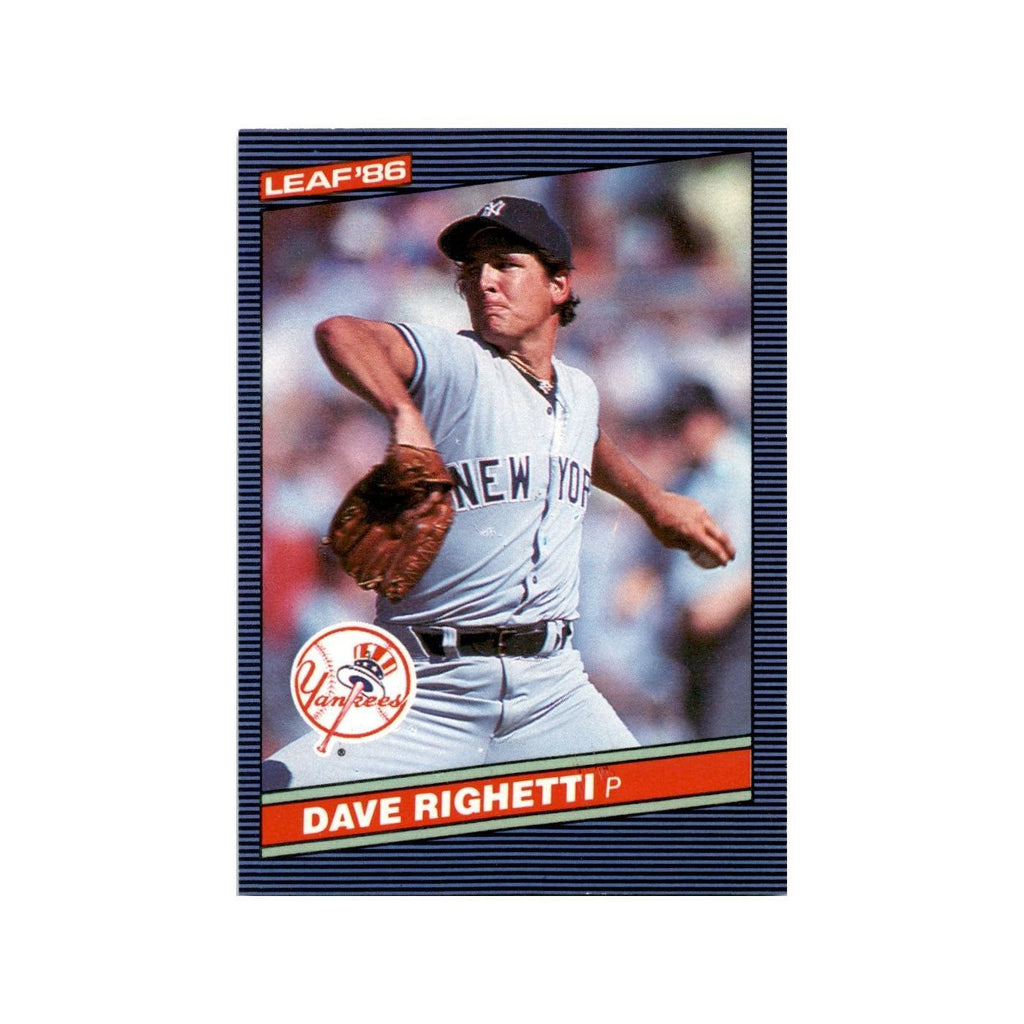 Dave Righetti 1986 Leaf #89 New York Yankees Baseball Card NM