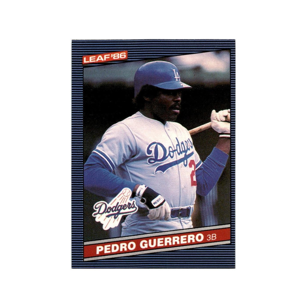 Pedro Guerrero 1986 Leaf #105 Los Angeles Dodgers Baseball Card NM