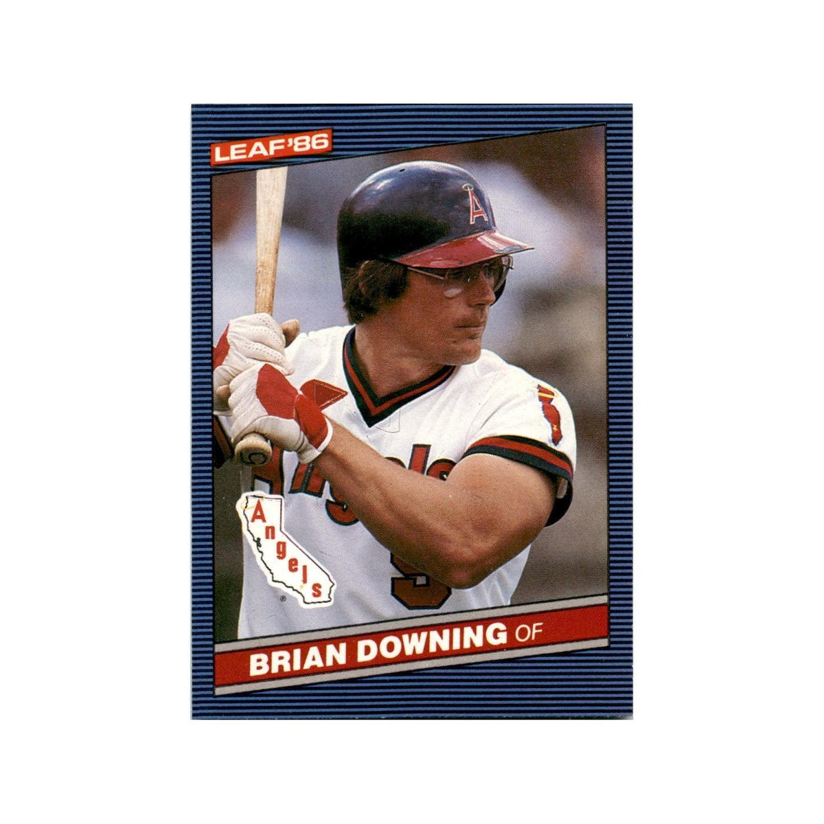 Brian Downing 1986 Leaf #39 California Angels Baseball Card NM