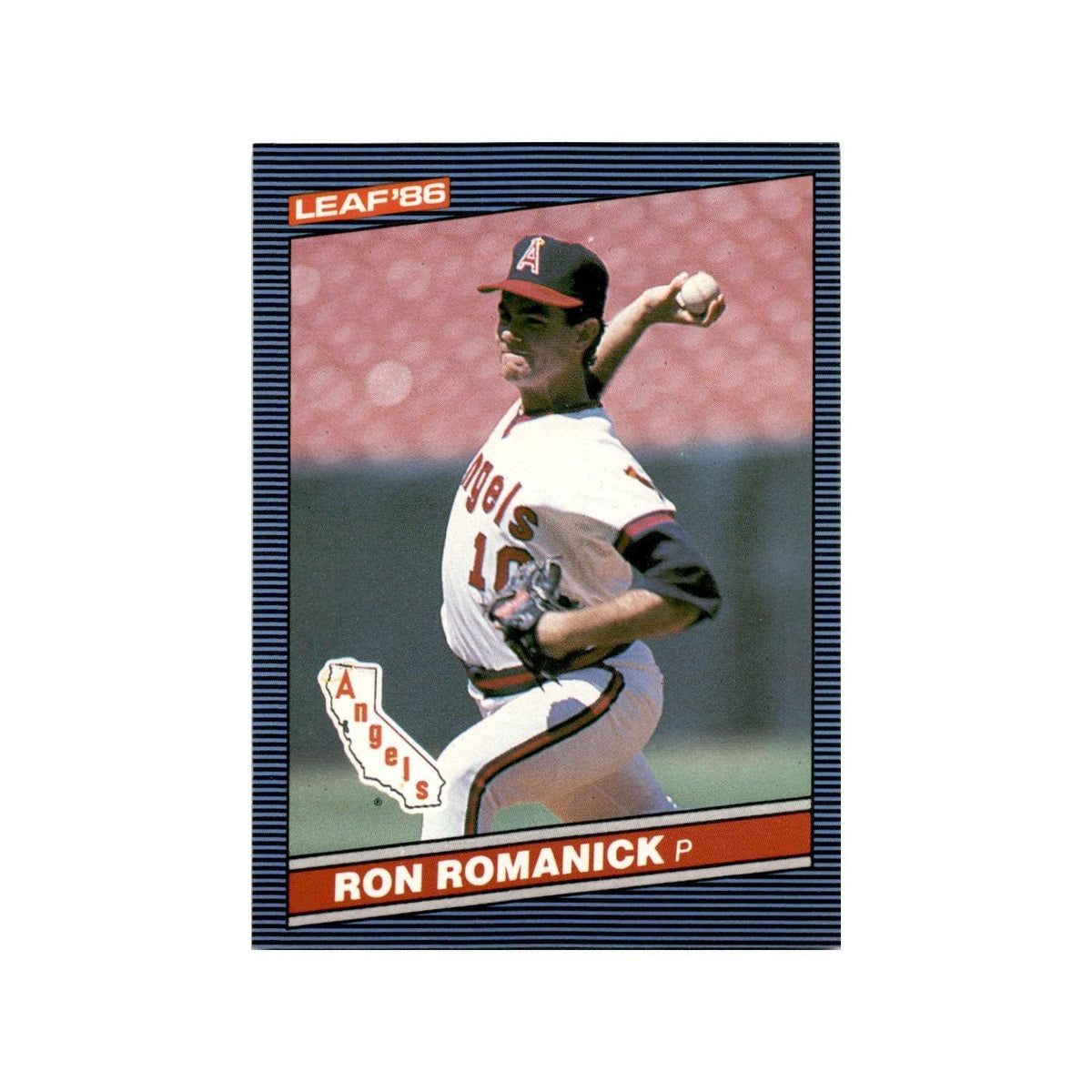 Ron Romanick 1986 Leaf #81 California Angels Baseball Card NM