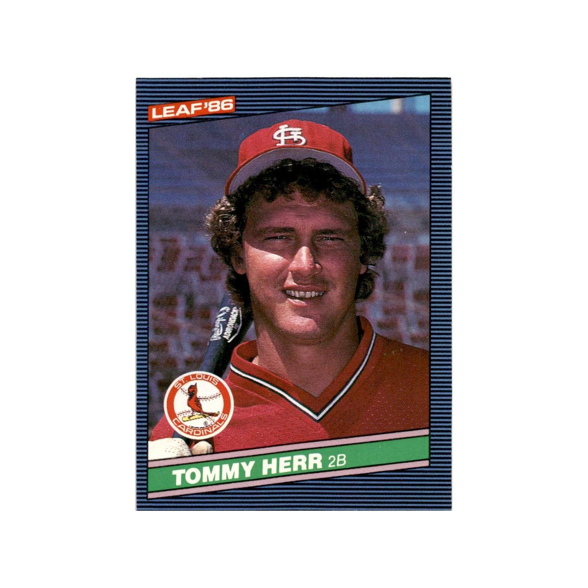 Tommy Herr 1986 Leaf #79 St. Louis Cardinals Baseball Card NM