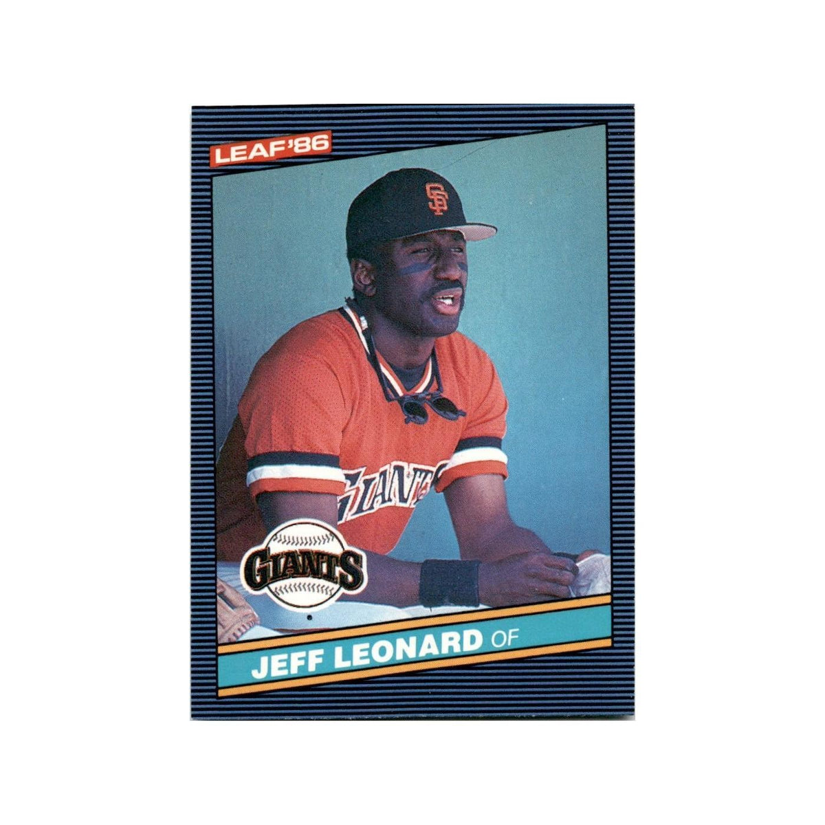 Jeff Leonard 1986 Leaf #74 San Francisco Giants Baseball Card NM