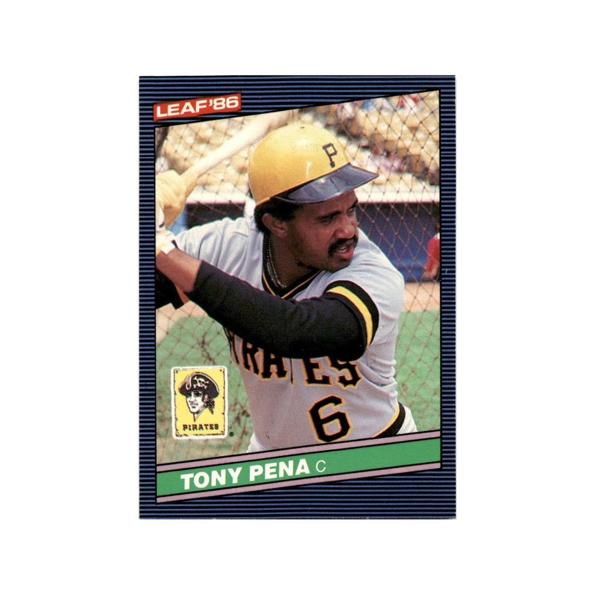 Tony Pena 1986 Leaf #58 Pittsburgh Pirates Baseball Card NM