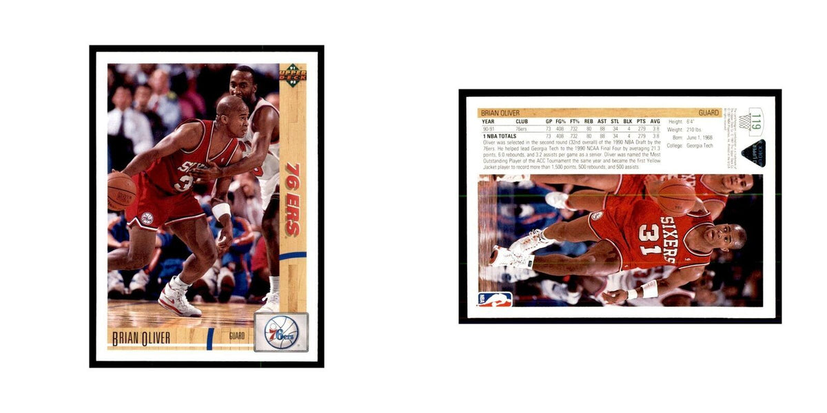 1991 Upper Deck Brian Oliver Basketball Cards #119