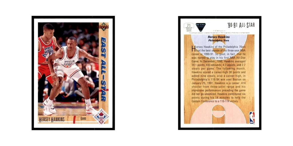 1991 Upper Deck Hersey Hawkins Basketball Cards #71
