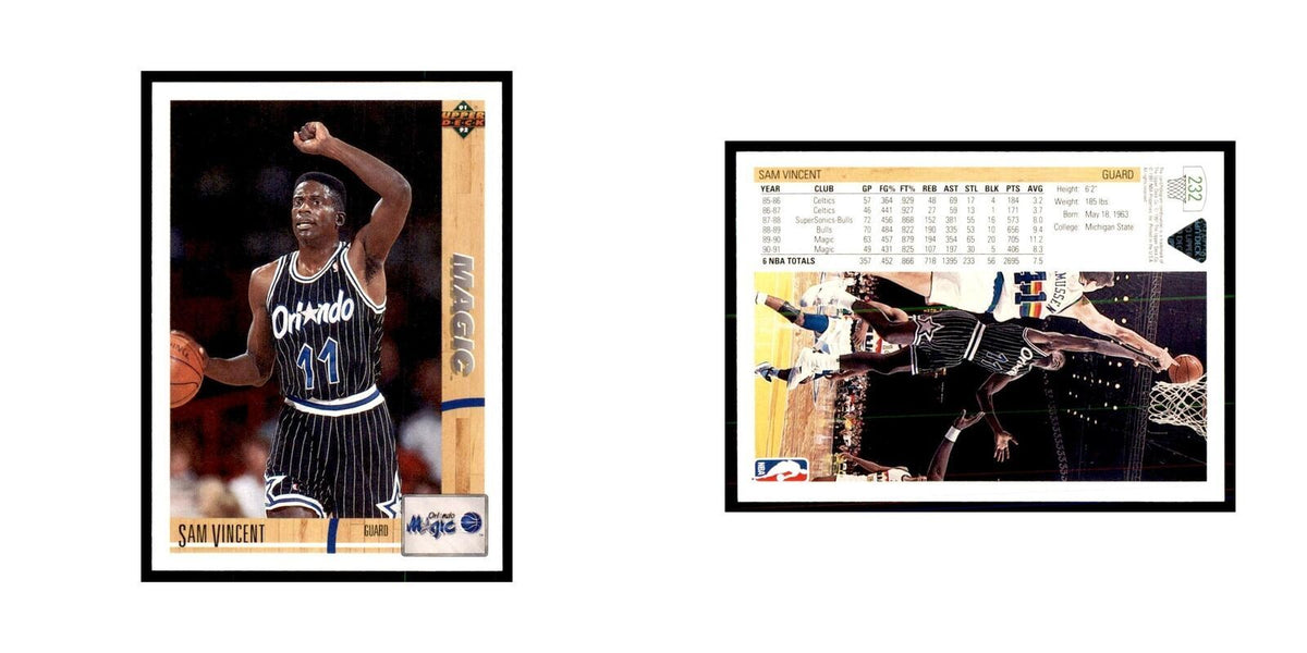 1991 Upper Deck Sam Vincent Basketball Cards #232
