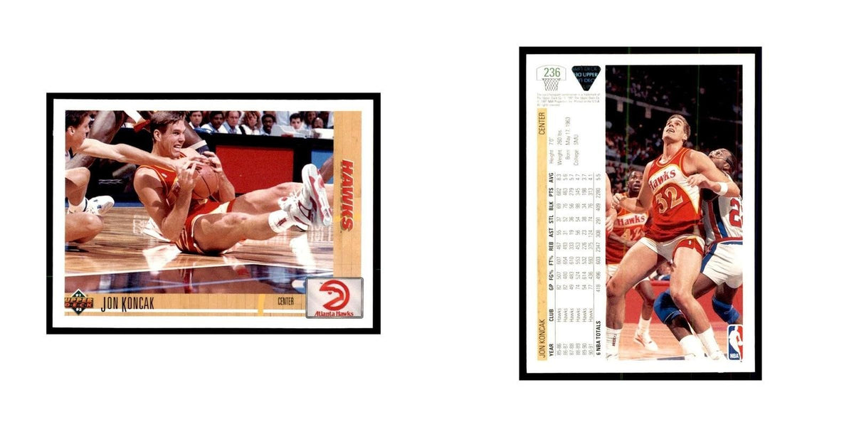 1991 Upper Deck Jon Koncak Basketball Cards #236