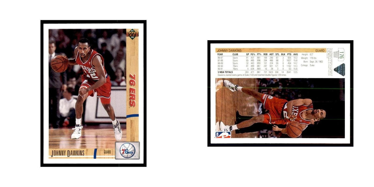 1991 Upper Deck Johnny Dawkins Basketball Cards #176