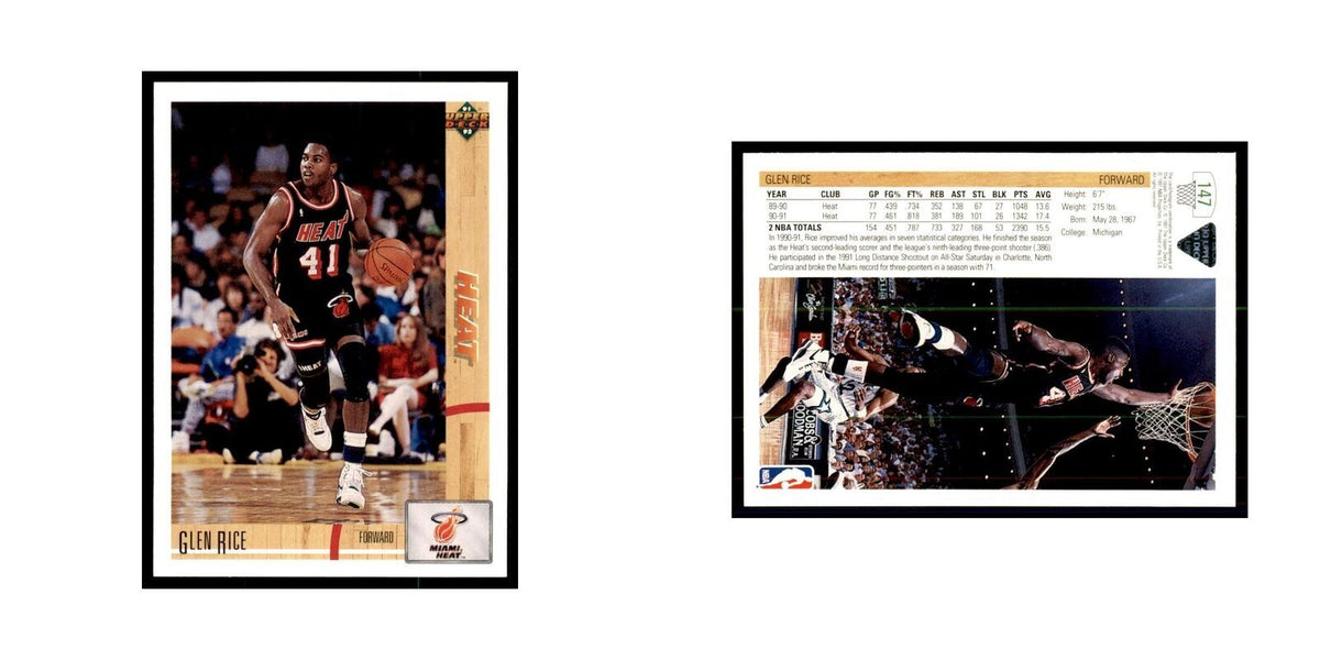 1991 Upper Deck Glen Rice Basketball Cards #147