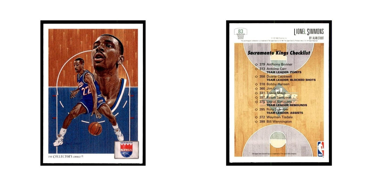 1991 Upper Deck Lionel Simmons Basketball Cards #83