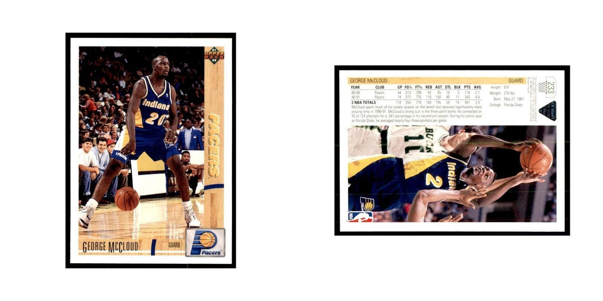 1991 Upper Deck George McCloud Basketball Cards #233