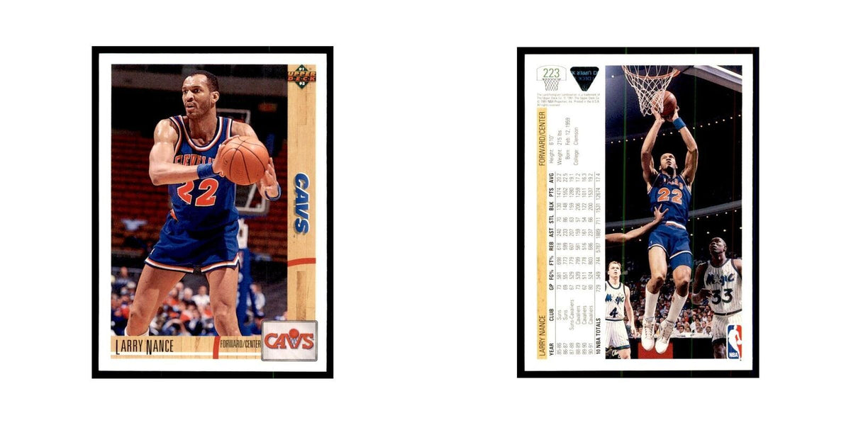 1991 Upper Deck Larry Nance Basketball Cards #223