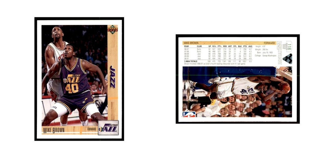 1991 Upper Deck Mike Brown Basketball Cards #118