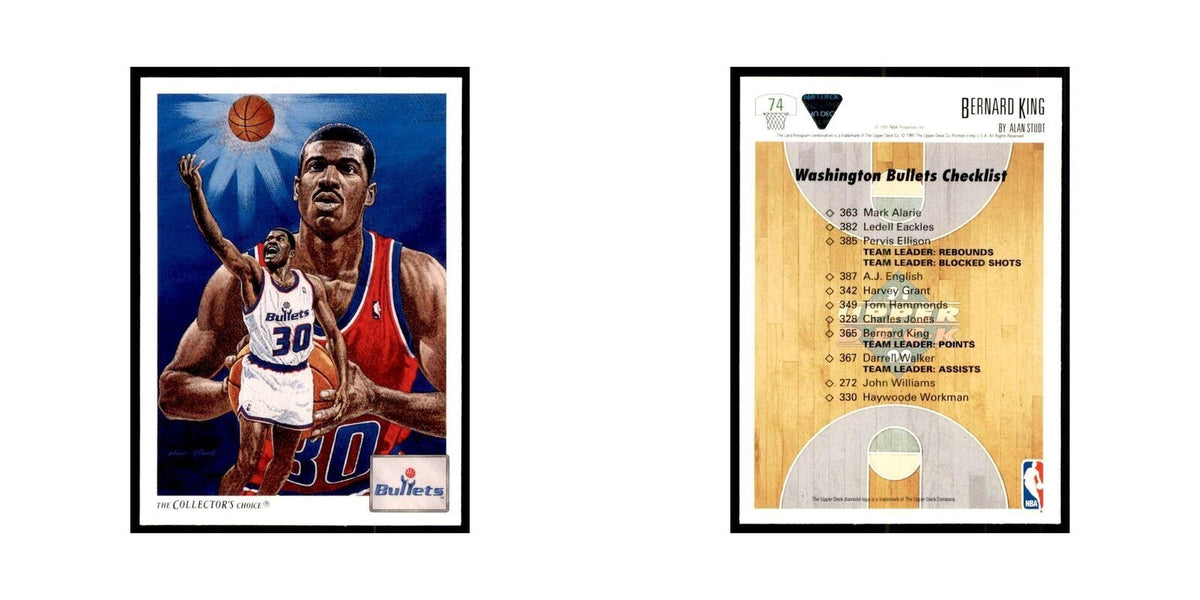 1991 Upper Deck Bernard King Basketball Cards #74